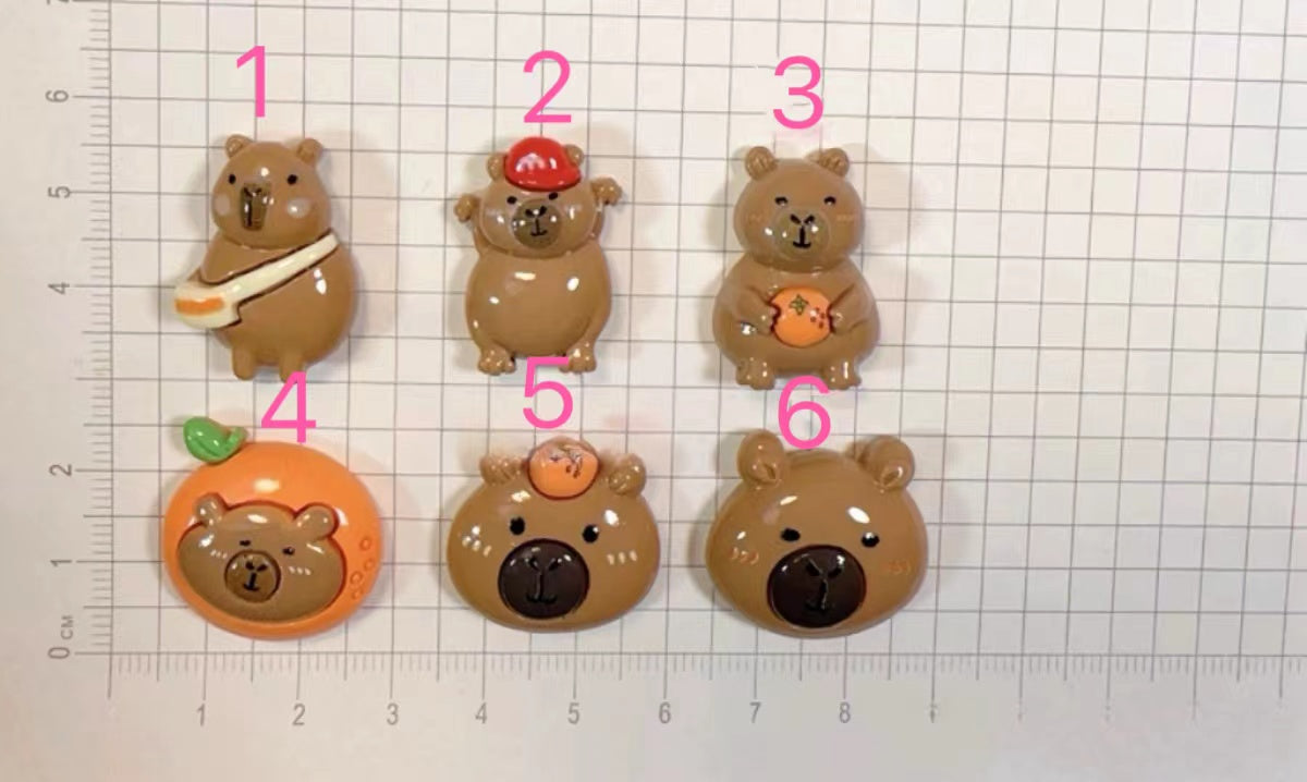 Capybara cute charms