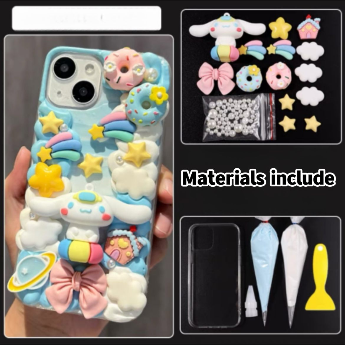 Sanrio phone case charms set