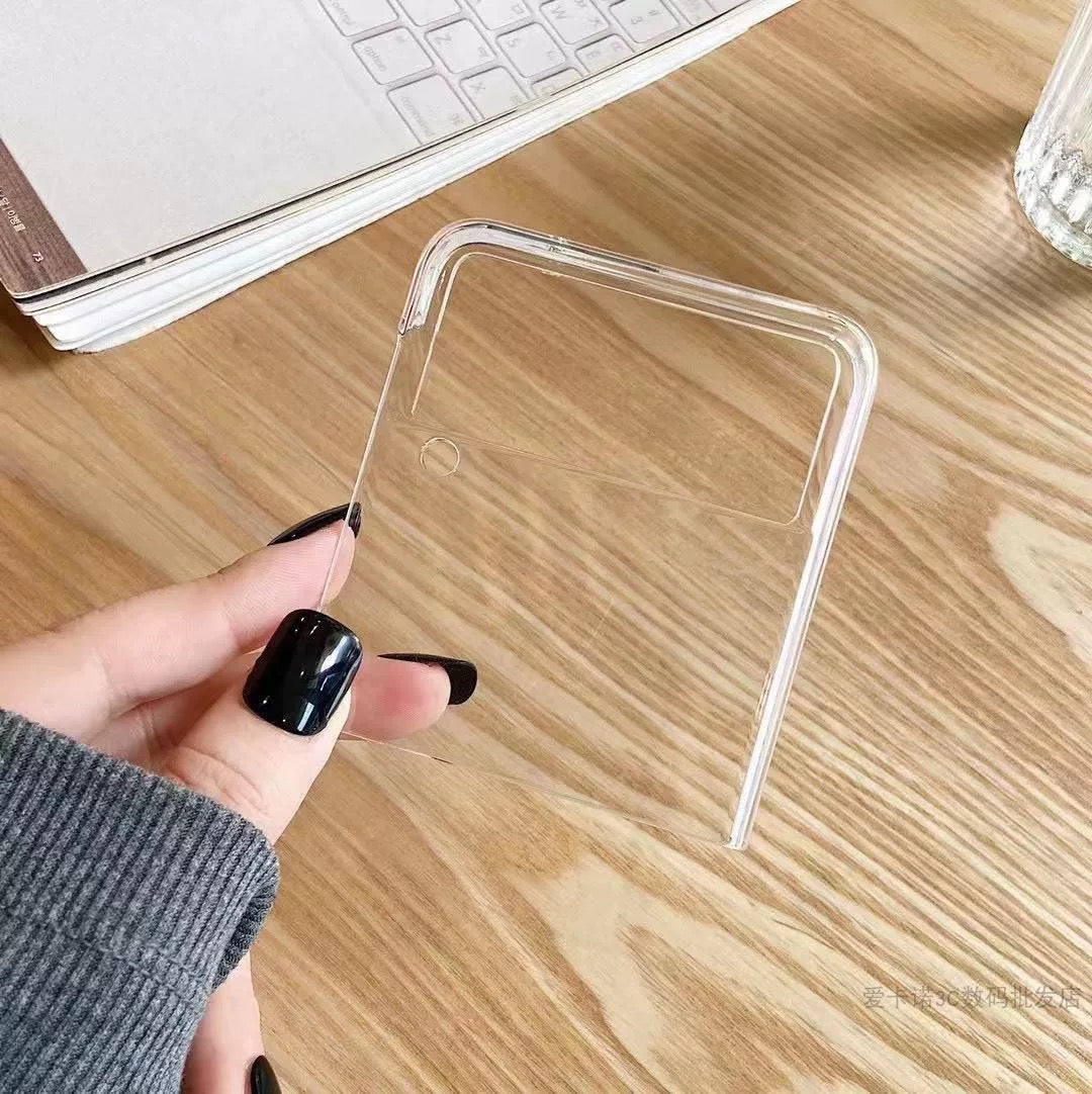 (Étuis Samsung ZFlip et ZFlod) étui de téléphone transparent étui de bricolage decodenphonecase