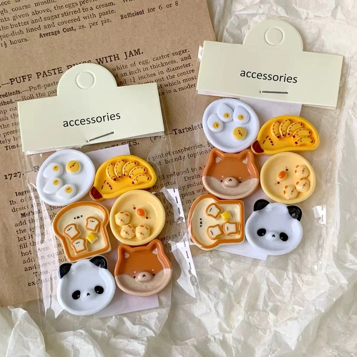 Cute animal plate charms