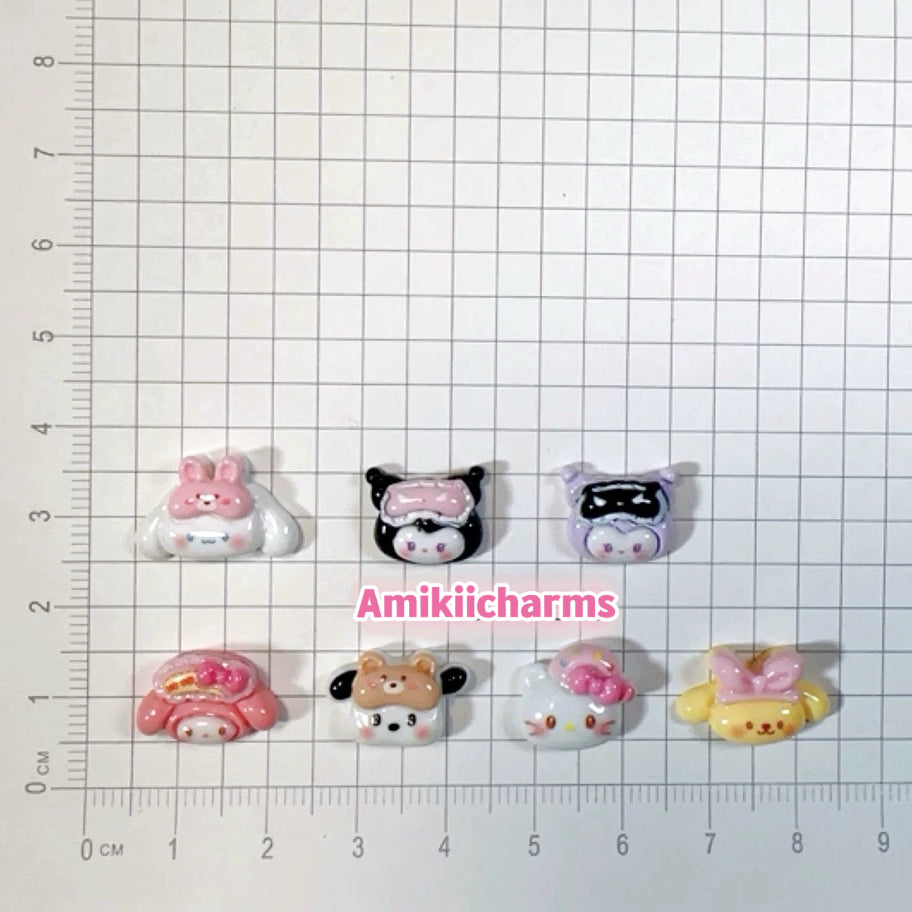 Sanrio sleeping eye mask charms