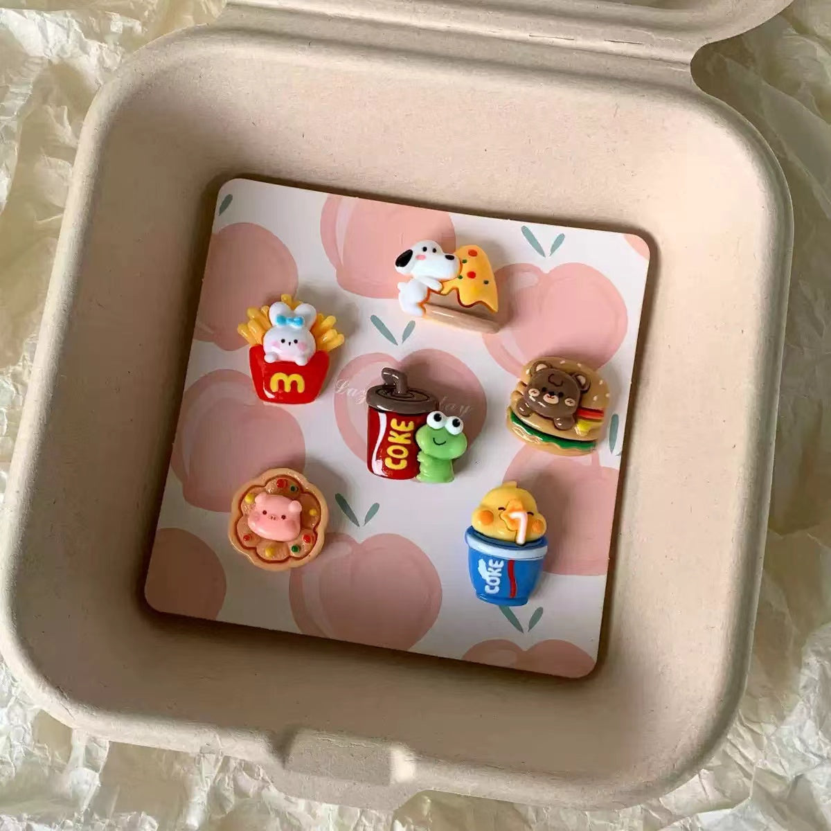 Cute Animal soda burger charms