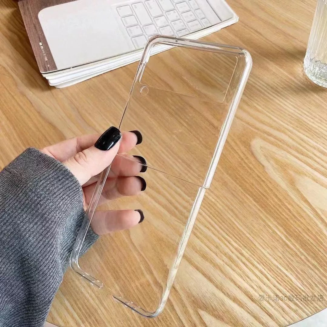 (Étuis Samsung ZFlip et ZFlod) étui de téléphone transparent étui de bricolage decodenphonecase