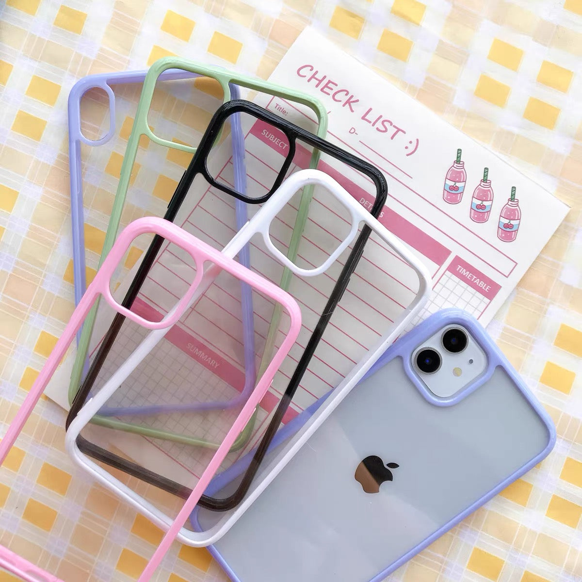 (Some iPhone case)Transparent color perimeter diy phone case decoden phone case