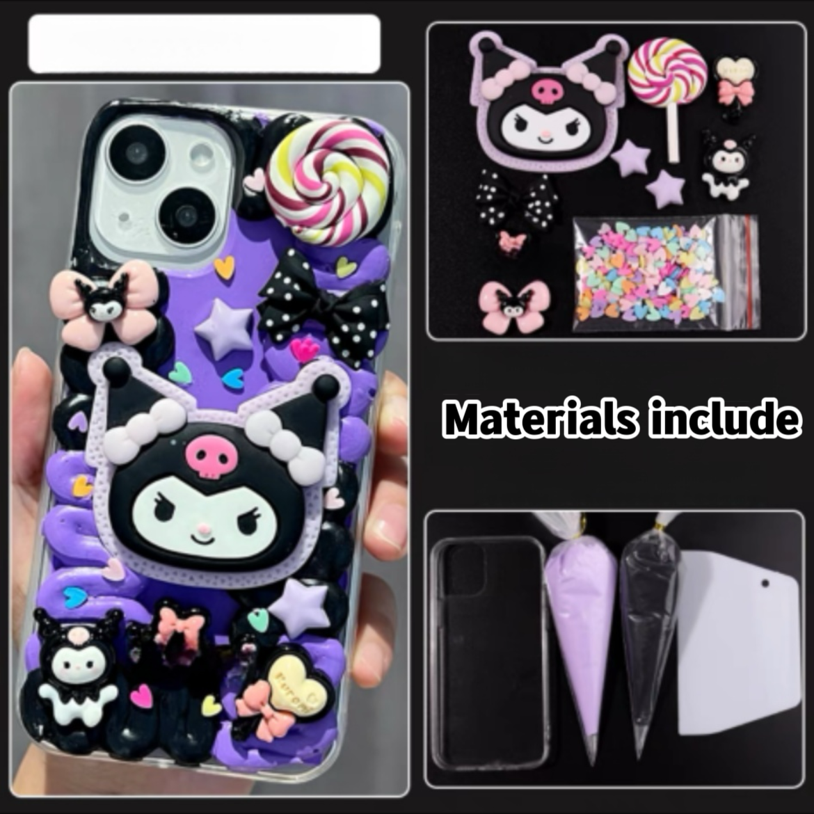 Sanrio phone case charms set