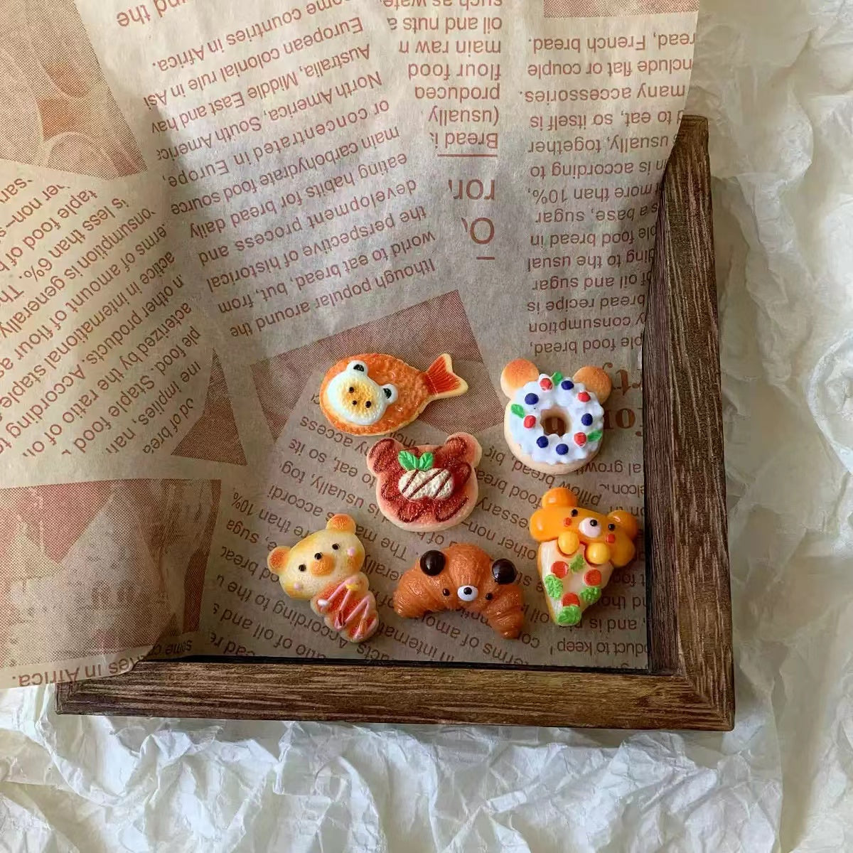 Bear Pizza cookie series charms