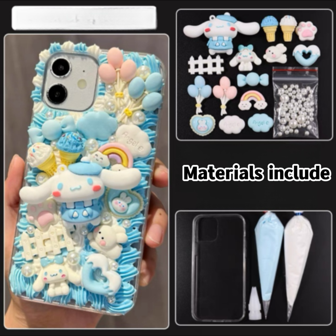 Sanrio phone case charms set