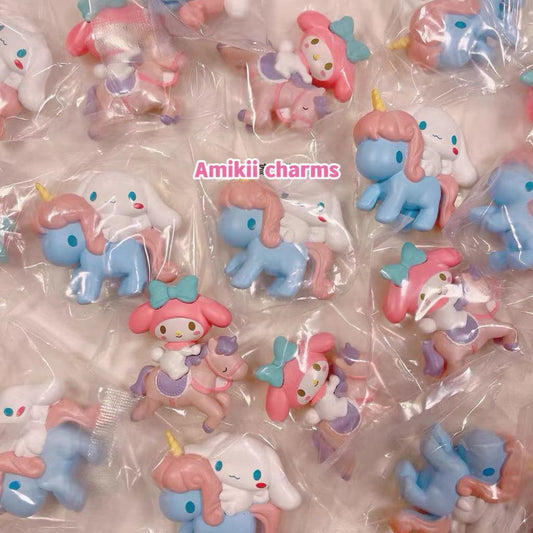 Cinnamoroll and Melody wooden horse Sanrio doll display material mobile phone case accessories