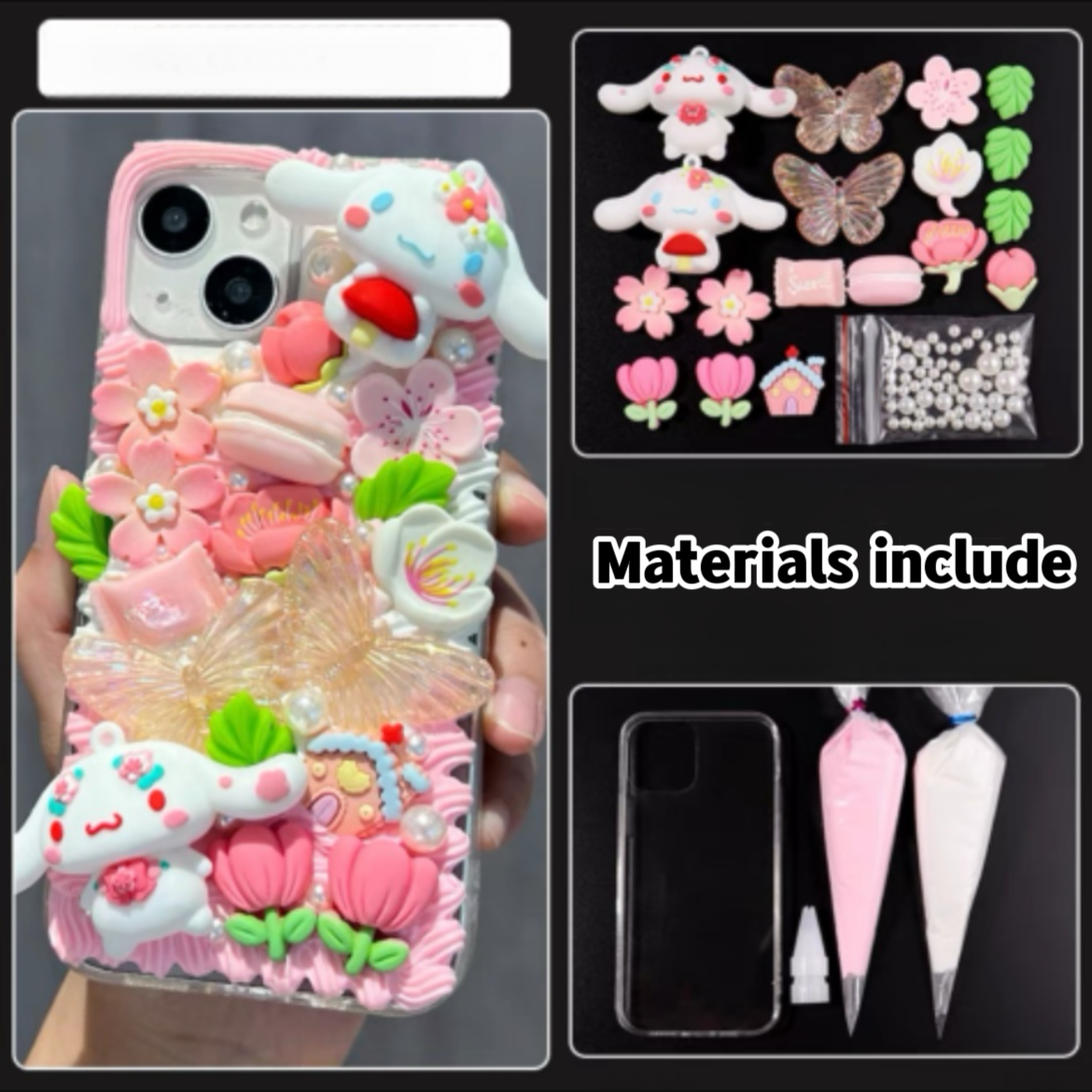 Sanrio phone case charms set