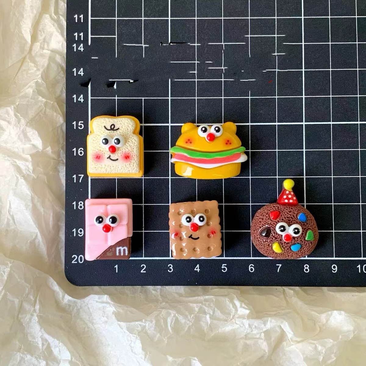 Cute cartoon food series charms