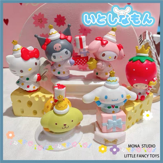 Présentoir de poupées Sanrio de Noël, accessoires pour étui de téléphone portable