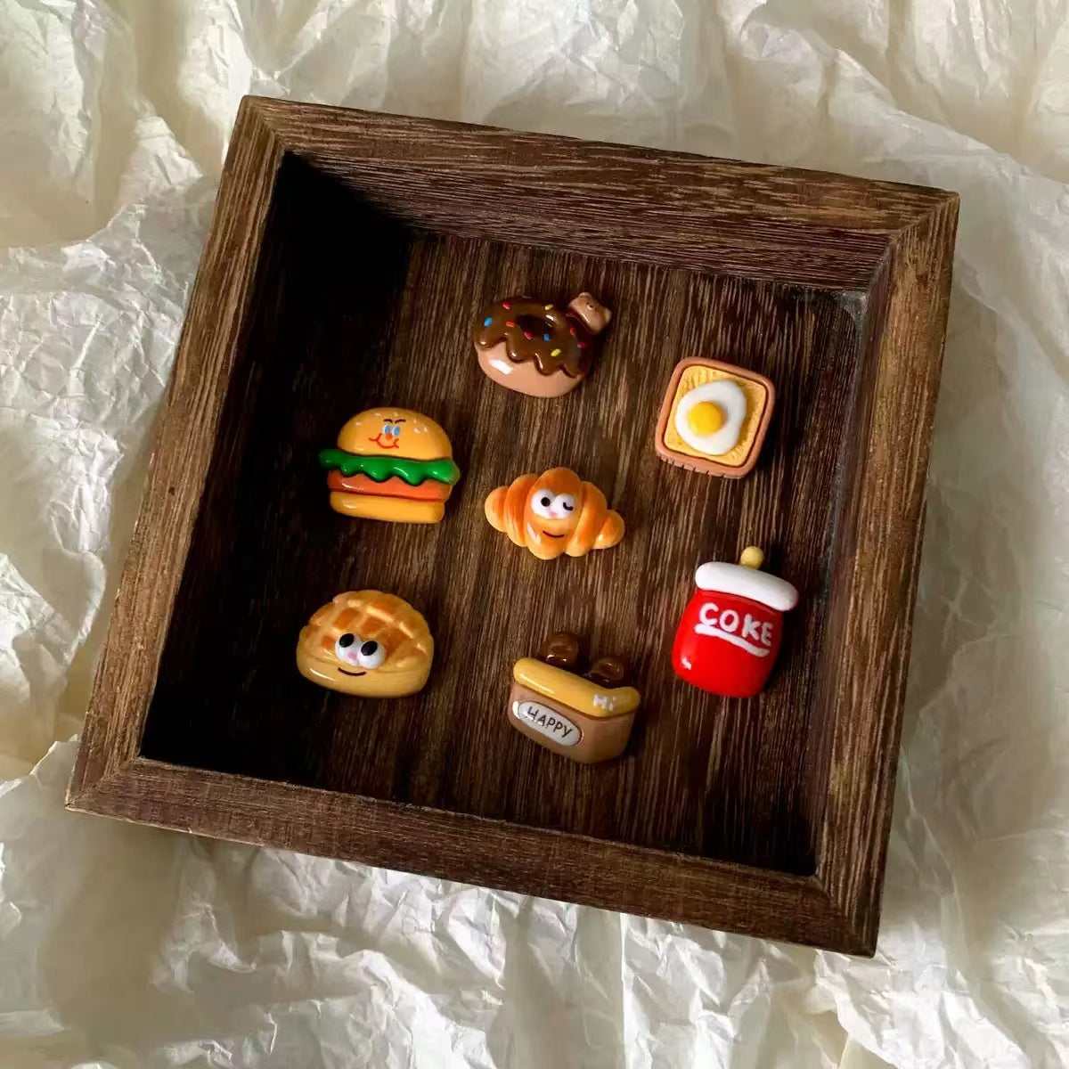 Emoji Burger Coke charms