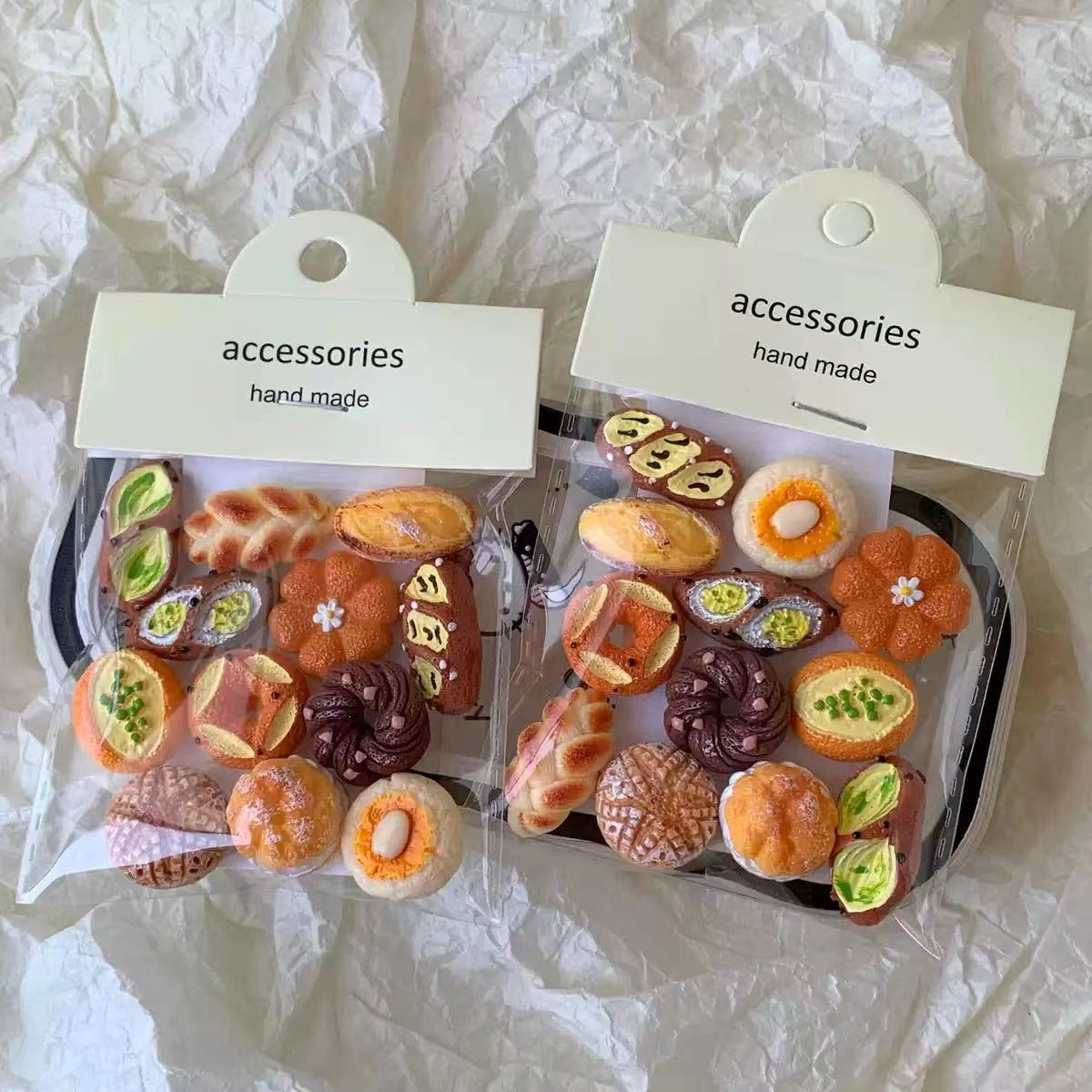 Artificial bread charms